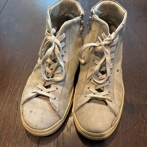 All Saints Gray High-Top Athletic Shoes